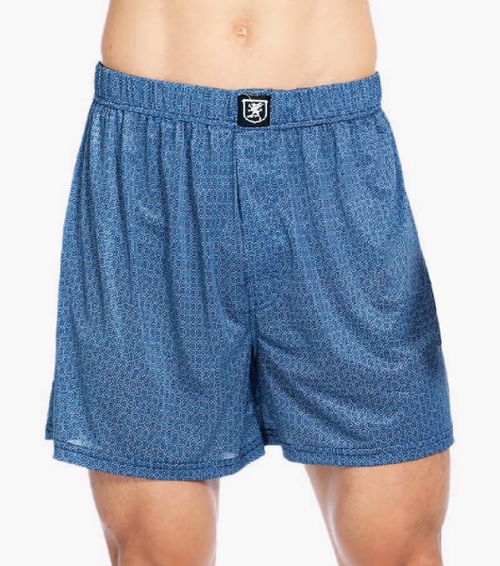 Stacy Adams Shoes Boxer Shorts Performance Fabric French Blue Multi