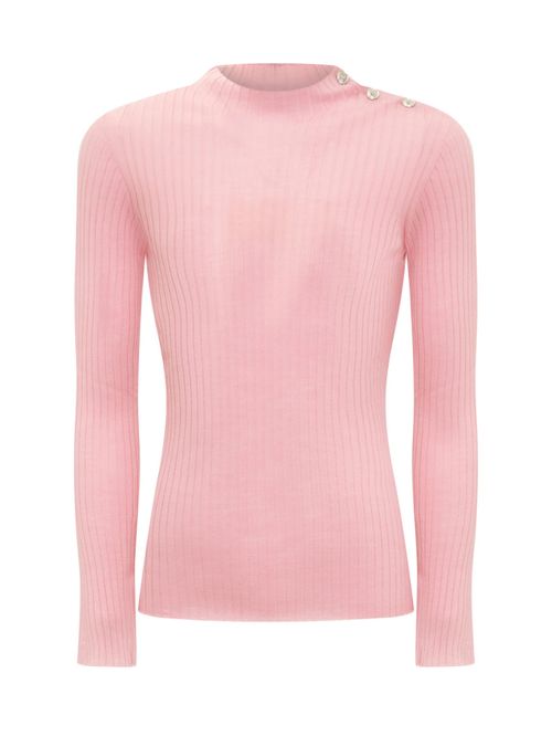 Kids Pink Knitted Sweater