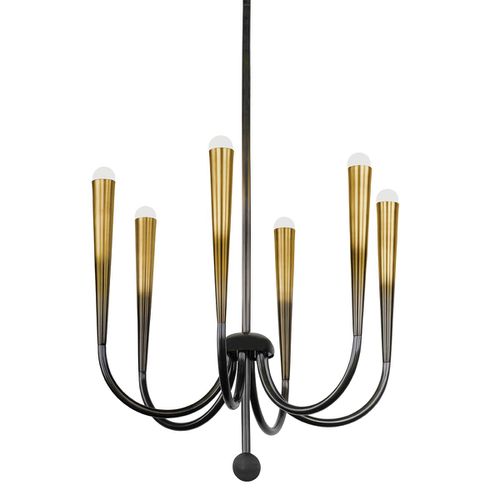 Gradient Brass Chandelier from the Adley Collection