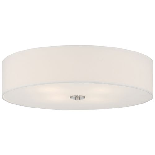 Brushed Steel LED Flush Mount from the Mid Town Collection
