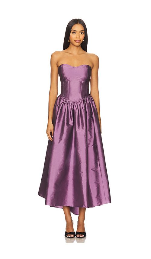 Azeeza MIDI-KLEID NAINA in Lavender. Größe XS. Also in