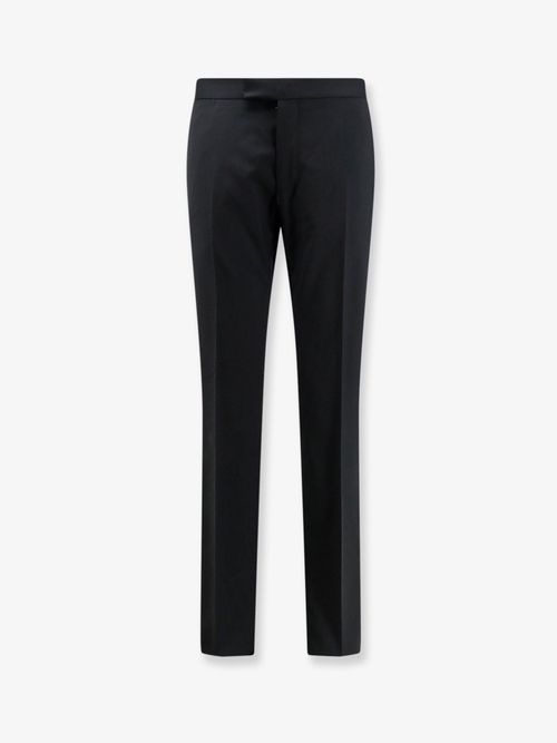 Virgin Wool Trousers — Black