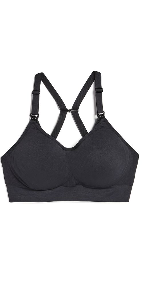 Cooling Nursing Pumping Bra Black