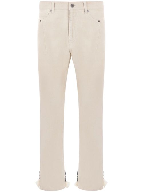 Corduroy trousers - White
