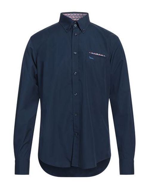 Man Shirt Navy Size L Cotton