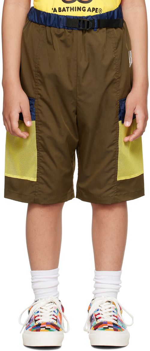 BAPE Kids Khaki Pocket Shorts