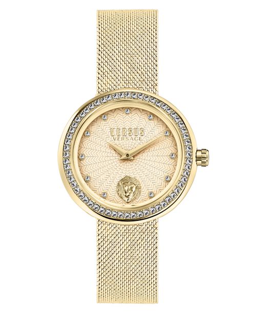 Women's Two-Hand Quartz Lea Gold-Tone Stainless Steel Bracelet 35mm - Gold