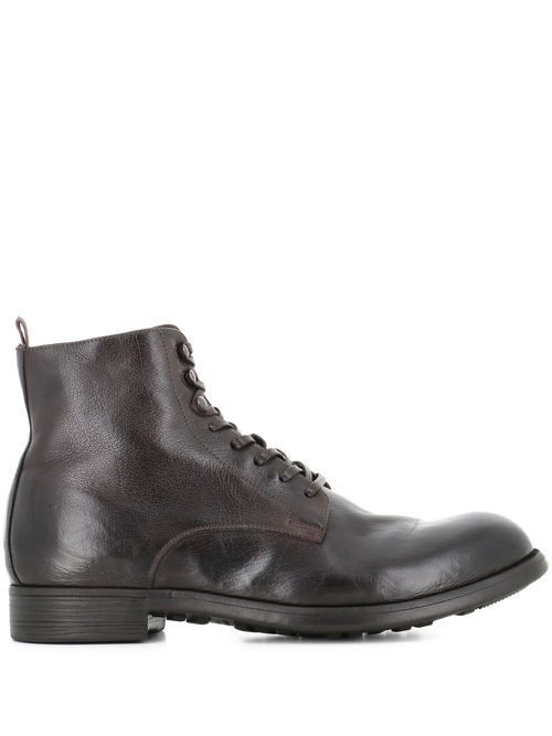 Lace-up chelsea boots - Brown