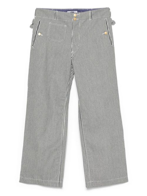 Junya Watanabe MAN striped trousers - White