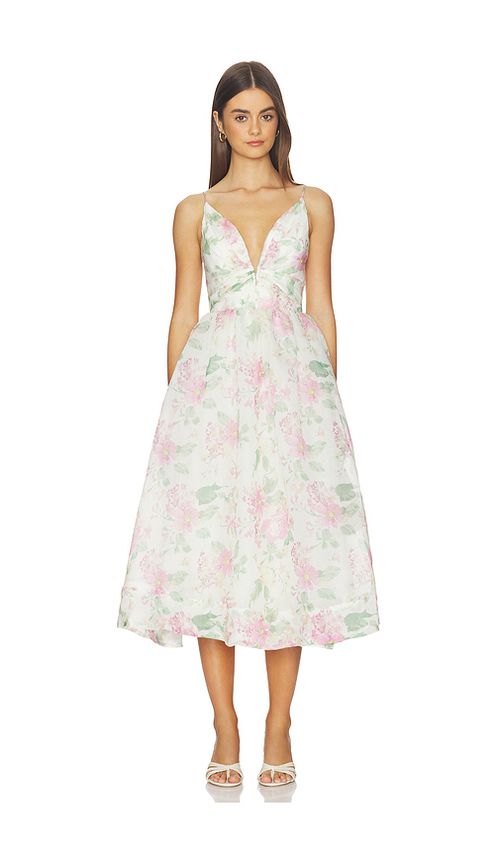 ASTR the Label Janna Dress in Ivory,Pink. L. Also in XS
