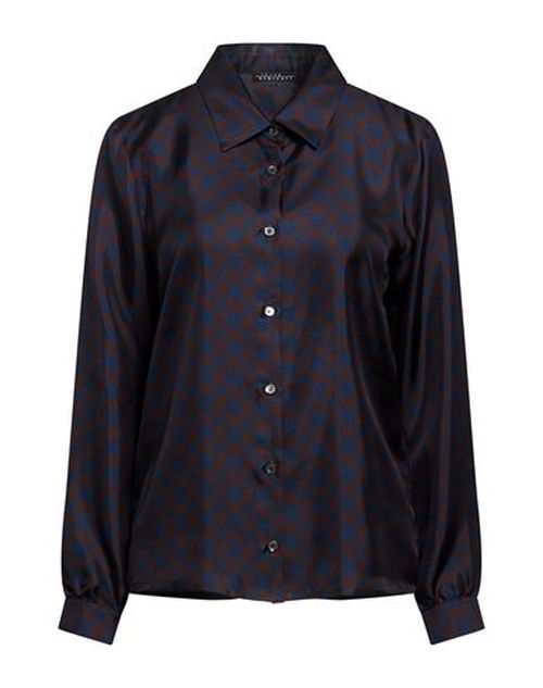 Woman Shirt Navy Size 8 Silk