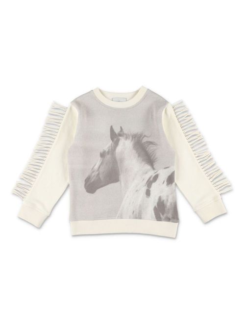 Horse-print sweatshirt - Neutrals