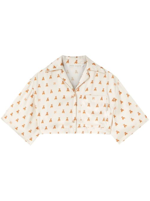 Bear Monogram shirt - Neutrals