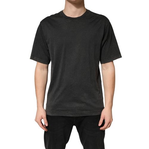 Cotton Crewneck T-Shirt — Black