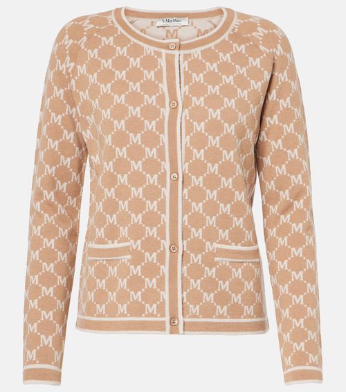Tivoli intarsia wool and cashmere cardigan