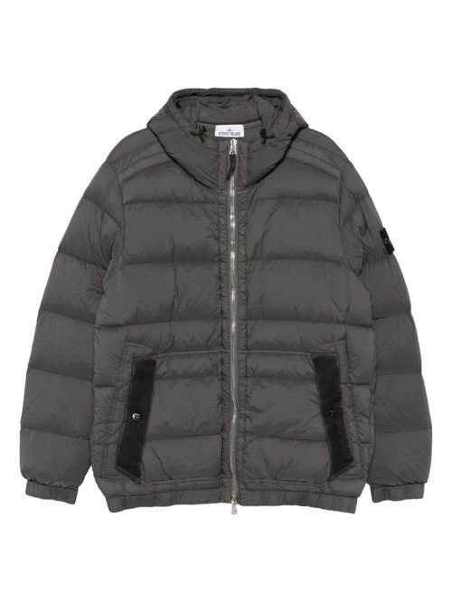 Seamless Tunnel Down Jacket With Hood