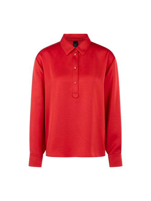 Marc Cain Classic style blouse ‘Rethink Together’, red, 34 N