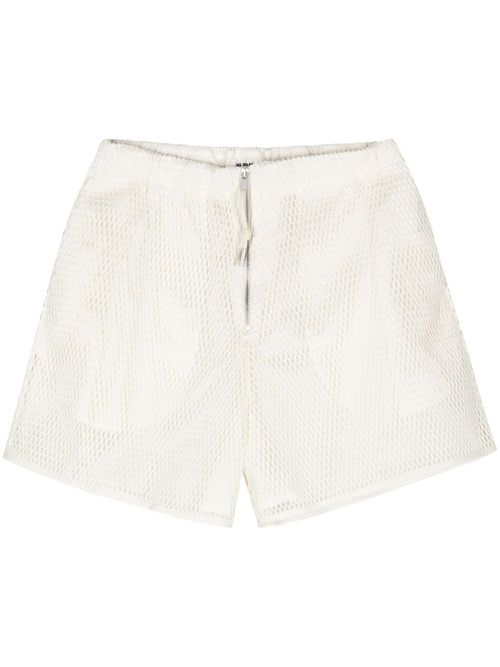 Mesh cotton shorts - Neutrals