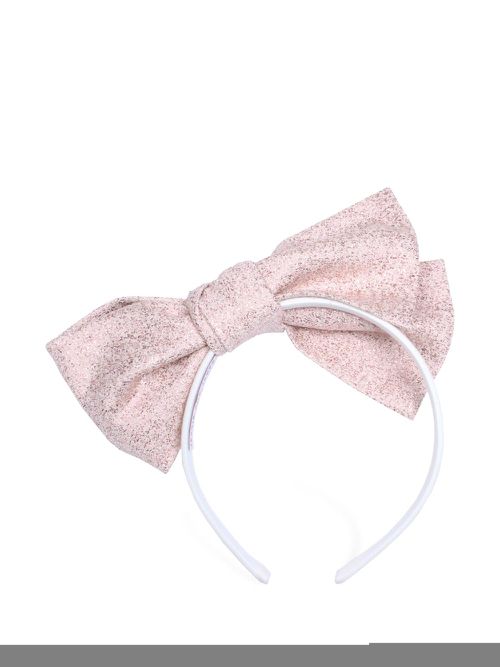 Glitter bow tie hair band - Pink