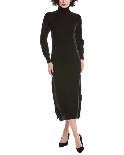 Turtleneck Wool & Cashmere-Blend Sweaterdress