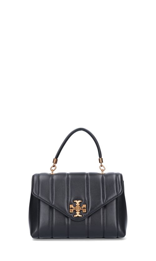 Tory Burch Women's Kira Small Top Handle Satchel, Black, One Size