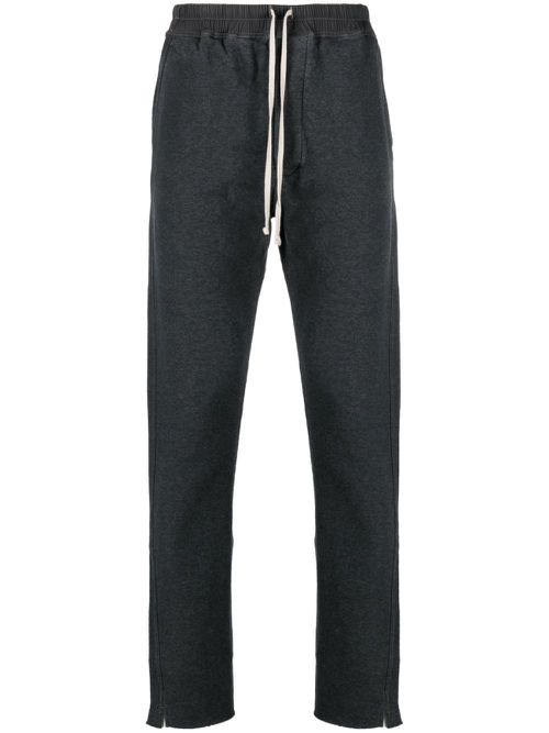 Organic-cotton track pants - Grey