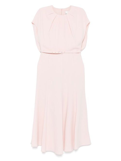 Belted midi dress - Neutrals