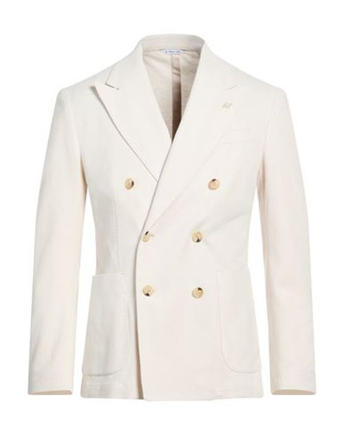 Man Blazer Beige Size 46 Cotton
