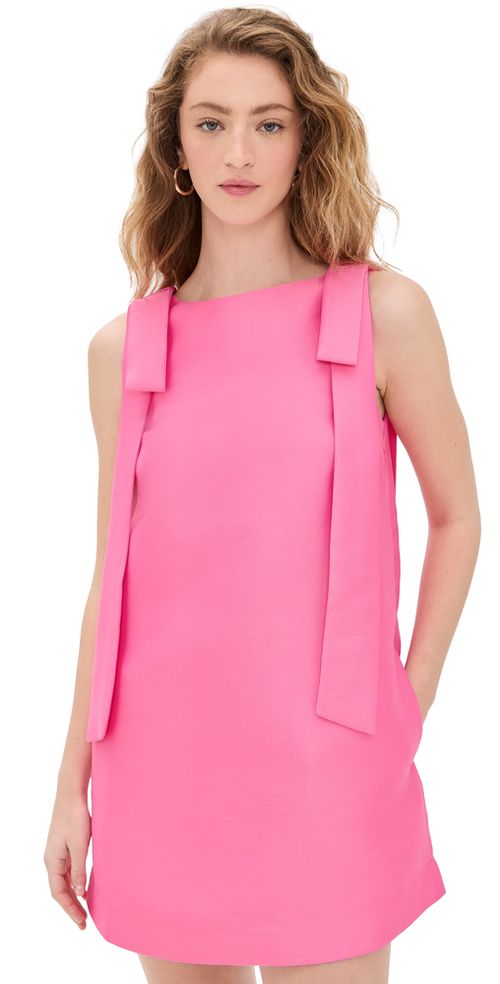 ALIGNE Fern Bow Tie Mini Dress Pink