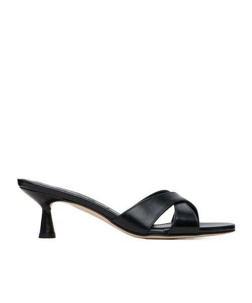 Vero leather high-heeled sandals
