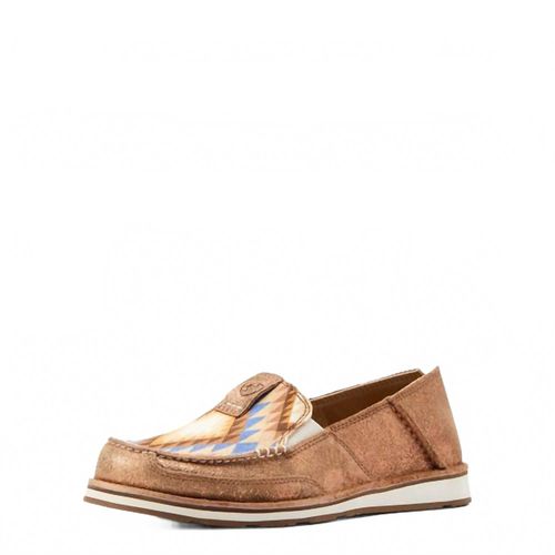 Women's Cruiser Shoe In Metallic Bronze/aztec Blanket