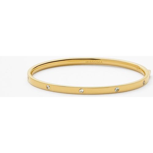 Interstellar Hinged Bangle | Gold Plated/Cubic Zirconia