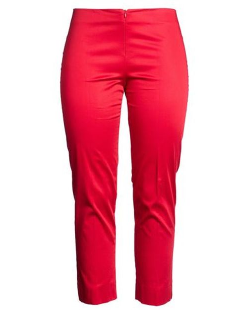 Woman Pants Red Size 12 Cotton, Elastane