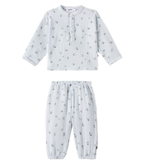Molo Baby Enoz cotton shirt and pants set