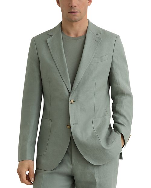 Atlantic Tailored Fit Linen Blazer