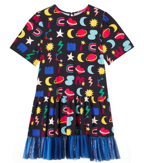 Fábula Cosmotipo printed cotton dress