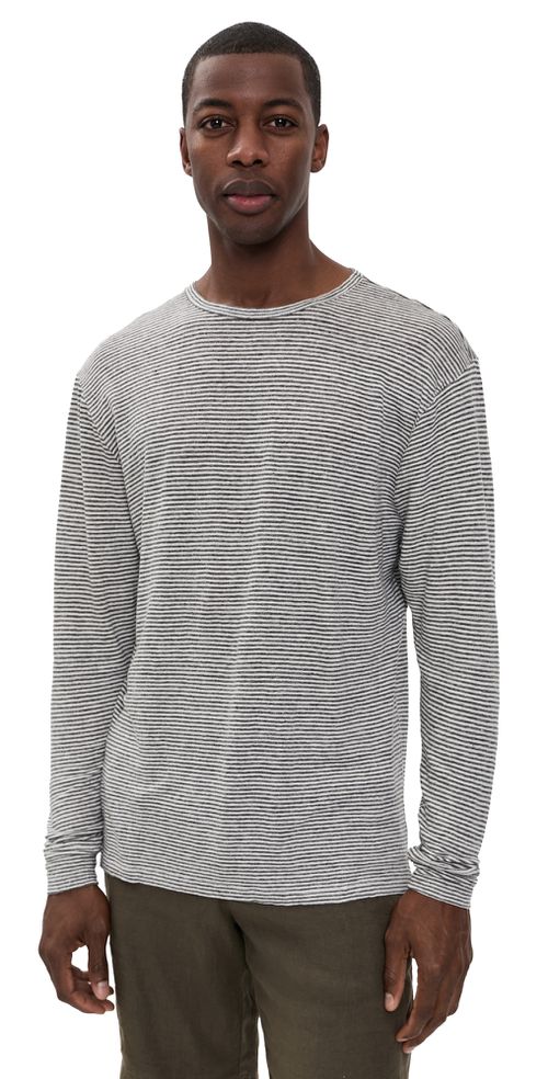 Linen Long Sleeve Sun Tee Lines