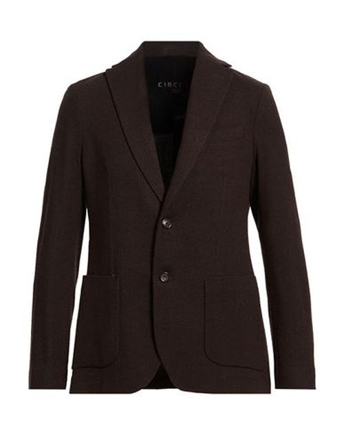 Man Blazer Dark brown Size 38 Virgin Wool, Elastane