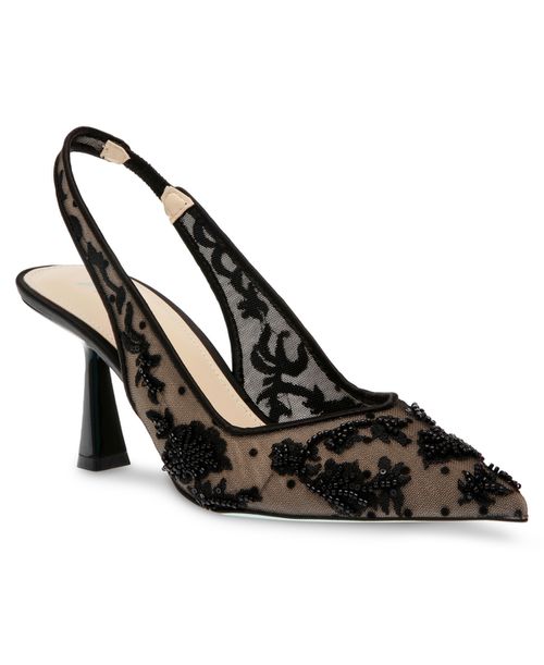 Women's Nikki Embroidered Mesh Evening Pumps - Black