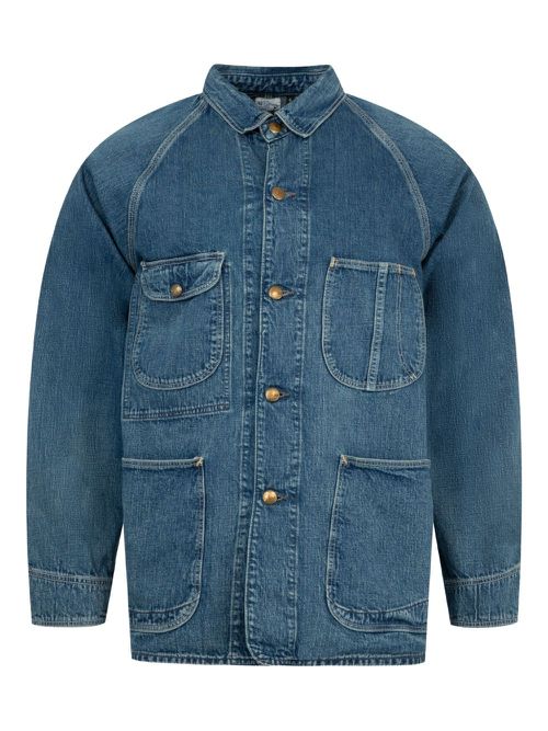 1950'S Coverall patch pockets denim jacket - Blue