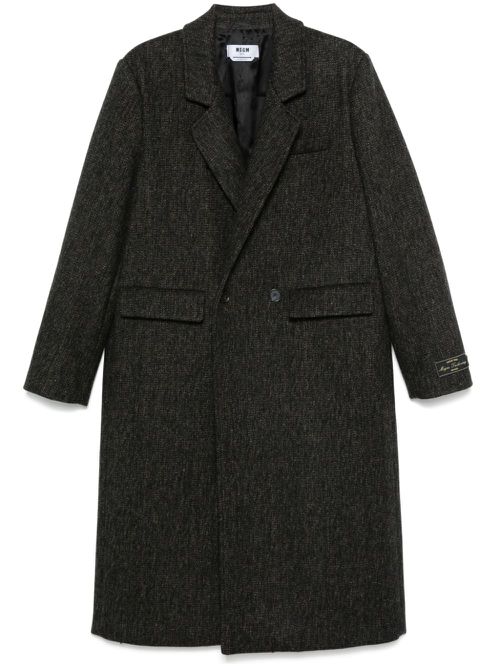 Double-breasted coat - Black