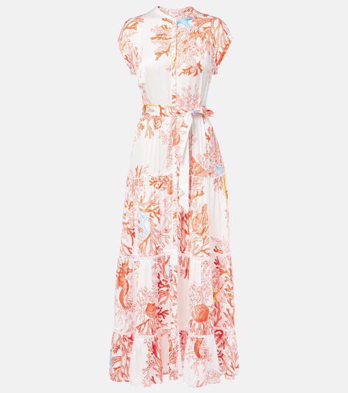 Printed shirt dress