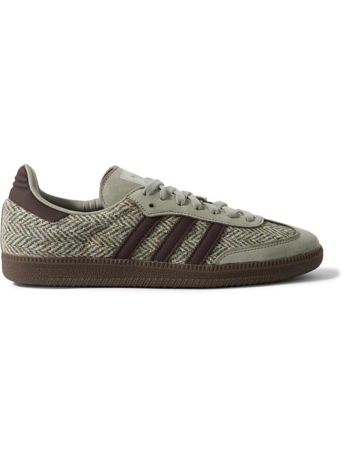 Samba OG Nubuck-Trimmed Tweed Sneakers