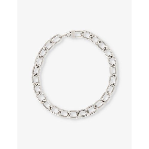 Mens Silver Threshold Stainless-steel Necklace 50cm