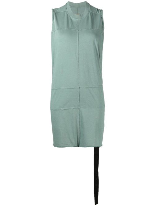 Panelled crew-neck tank top - Grey