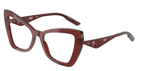Dolce & Gabbana DG3409 3432 Women’s Glasses Brown  53 - Free Lenses - HSA/FSA Insurance - Blue Light Block Available
