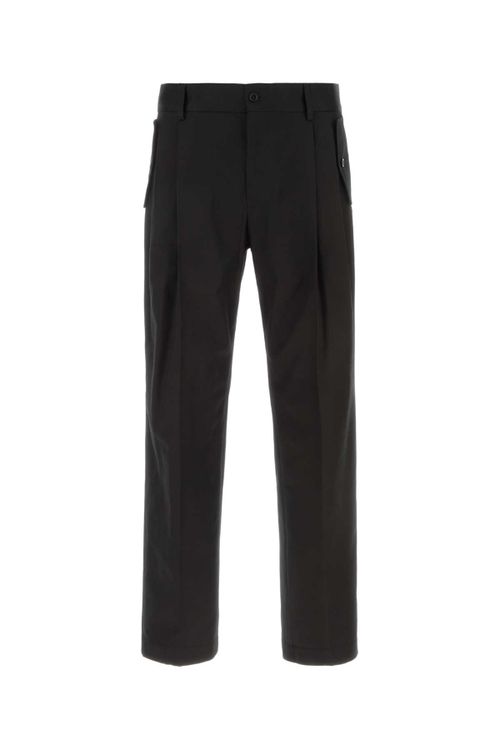 Black Stretch Cotton Pant