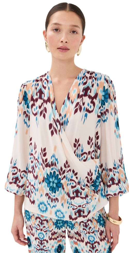 Jocelyn Top Mirage Ikat Biscotti Beige