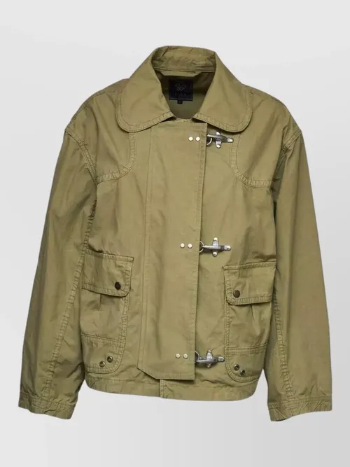 Fay - three ganci collared bomber jacket