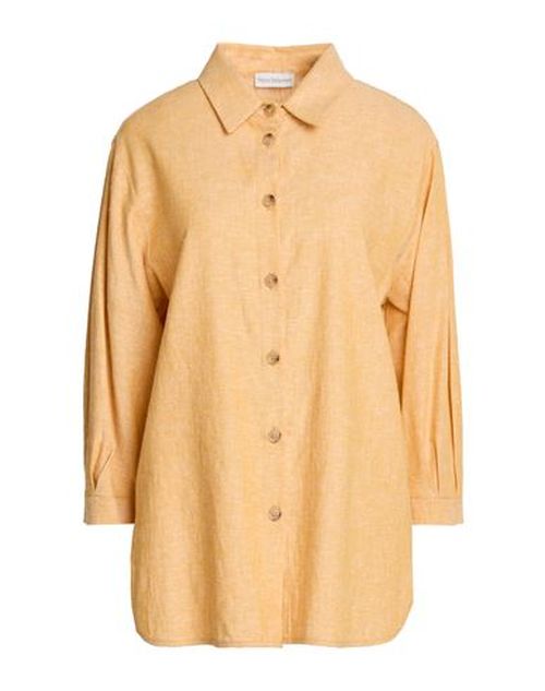 Woman Shirt Apricot Size 6 Linen, Viscose